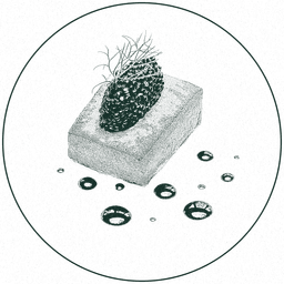 Icône bouchée apéritive avec caviar