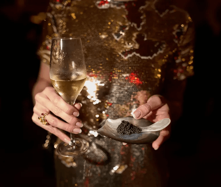 Dégustation de caviar et champagne 