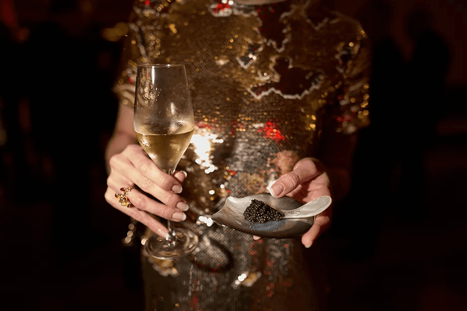 Dégustation de caviar et champagne 