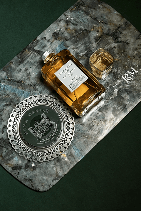 Rova caviar & whisky Nikka