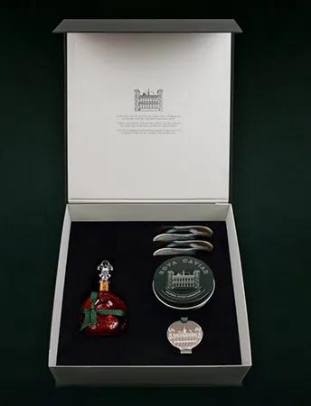 Louis XIII cognac and Rova Caviar gift box