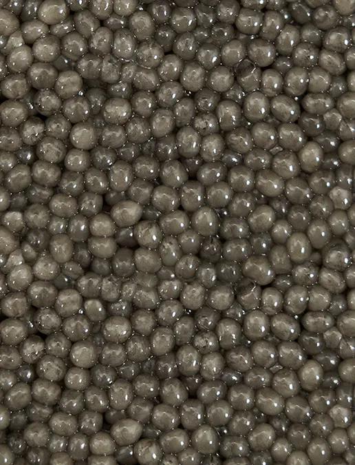 Close-up on Shipova Royal caviar beads